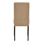 Καρέκλα Zeben pakoworld μπεζ ύφασμα με πόδι μαύρο rubberwood 43,5x55,5x93,5εκ - Image 5