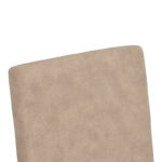 Καρέκλα Zeben pakoworld μπεζ ύφασμα με πόδι μαύρο rubberwood 43,5x55,5x93,5εκ - Image 6