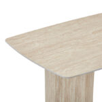 Τραπέζι Loosir pakoworld mdf-sandstone σε όψη τραβερτίνας 180x90x74εκ - Image 5