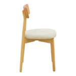 Καρέκλα Tullo pakoworld rubberwood σε φυσική απόχρωση 46x45x78εκ - Image 3