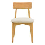 Καρέκλα Tullo pakoworld rubberwood σε φυσική απόχρωση 46x45x78εκ - Image 4