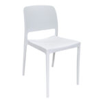 Καρέκλα Fenxy pakoworld pp σε λευκή απόχρωση 38x42x77εκ