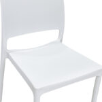 Καρέκλα Fenxy pakoworld pp σε λευκή απόχρωση 38x42x77εκ - Image 6