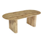 Τραπέζι Nembou pakoworld mdf σε oak απόχρωση 210x100x76εκ - Image 4