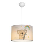 Παιδικό φωτιστικό οροφής Koala pakoworld led E27 πολύχρωμο PVC Φ30x20εκ - Image 3