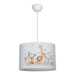 Παιδικό φωτιστικό οροφής Tots pakoworld led E27 πολύχρωμο PVC Φ30x20εκ