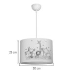 Παιδικό φωτιστικό οροφής Tots pakoworld led E27 πολύχρωμο PVC Φ30x20εκ - Image 4