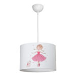 Παιδικό φωτιστικό οροφής Ballerina pakoworld led E27 πολύχρωμο PVC Φ30x20εκ