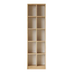 Βιβλιοθήκη Oteca 10θέσεων pakoworld oak 51.1x25.4x180εκ - Image 4