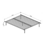 Κρεβάτι διπλό Lucabel pakoworld κρεμ 160x200εκ - Image 4