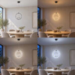 Φωτιστικό οροφής Lavani pakoworld LED μαύρο μέταλλο 15x18x70εκ - Image 2