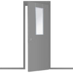 Καθρέπτης πόρτας PWD-0111 pakoworld polyresin-ασημί 34x1.7x94εκ - Image 2