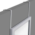 Καθρέπτης πόρτας PWD-0111 pakoworld polyresin-ασημί 34x1.7x94εκ - Image 3