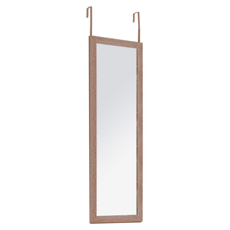 199-000505 Καθρέπτης πόρτας PWD-0113 pakoworld MDF-αλουμίνιο φυσικό 35x2x109εκ - Image 1