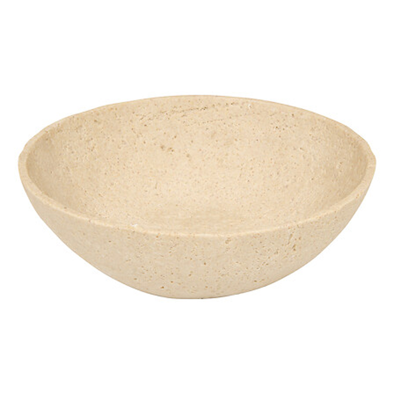 199-000694 Διακοσμητικό μπωλ Serio pakoworld polyresin μπεζ Φ24.5x7.5εκ - Image 1