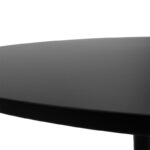 Τραπεζαρία Balou-Noor pakoworld σετ 5τεμ MDF μαύρο-μπεζ Φ120x73εκ - Image 6
