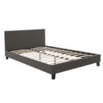 Κρεβάτι με στρώμα Nevil-Dreamer pakoworld ύφασμα ανθρακί 150x200εκ - Image 2
