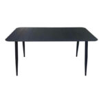 Τραπεζαρία Heven Vista pakoworld σετ 7τεμ μαύρο αλουμίνιο 150x80x72εκ - Image 6