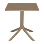 Τραπεζαρία Groovy Zoi pakoworld σετ 3τεμ cappuccino PP 60x60x76εκ - Image 3