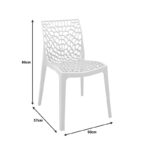 Τραπεζαρία Groovy Hush pakoworld σετ 3τεμ cappuccino PP 60x60x76εκ - Image 5