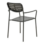 Τραπεζαρία Moraja Deraby pakoworld σετ 5τεμ μαύρο μέταλλο 140x80x72εκ - Image 6