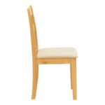 Τραπεζαρία Dallan Country pakoworld 5τεμ σε φυσική απόχρωση rubberwood 120-150x80x74εκ - Image 5