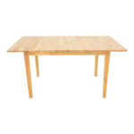 Τραπεζαρία Dallan Country pakoworld 7τεμ σε φυσική απόχρωση rubberwood 120-150x80x74εκ - Image 5
