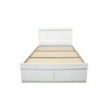 Κρεβάτι με στρώμα και συρτάρι Olympus-Perfecto pakoworld λευκό 120x200εκ - Image 5