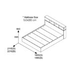 Κρεβάτι με στρώμα Olympus Nemesis pakoworld wenge 160x200εκ - Image 6