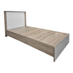 Κρεβάτι με στρώμα Athos Sleepy pakoworld sonoma λευκό 90x190εκ - Image 2