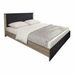 Κρεβάτι με στρώμα Athos Sleepy pakoworld sonoma ανθρακί 160x200εκ - Image 2