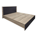 Κρεβάτι με στρώμα Athos Sleepy pakoworld sonoma ανθρακί 160x200εκ - Image 3