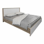 Κρεβάτι με στρώμα Athos Sleepy pakoworld sonoma λευκό 160x200εκ - Image 2