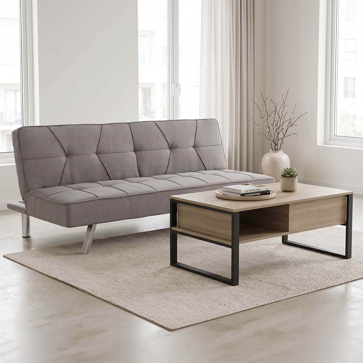 200-002029 Φοιτητικό πακέτο επίπλων σαλονιού Glide pakoworld σετ 2τεμ - Image 1