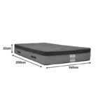 Στρώμα Deluxe pakoworld pocket spring διπλής όψης 32cm 160x200εκ - Image 3