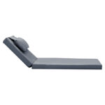 Μαξιλάρι ξαπλώστρας Sadie pakoworld ύφασμα γκρι 65x185x10εκ - Image 3