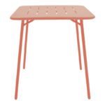 Τραπέζι Moraja pakoworld terracotta μέταλλο 70x70x73εκ - Image 2