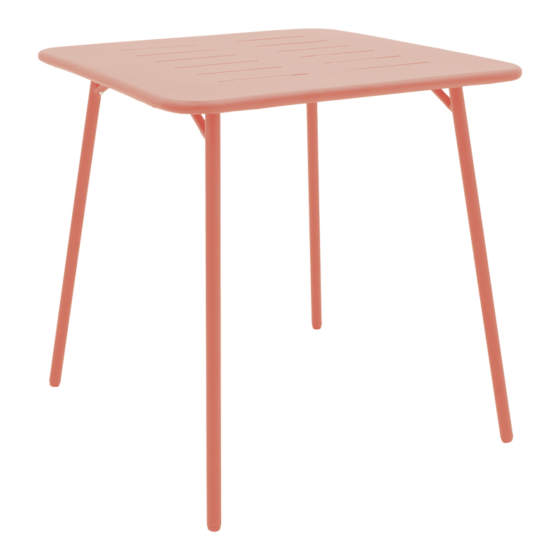 218-000054 Τραπέζι Moraja pakoworld terracotta μέταλλο 70x70x73εκ - Image 1