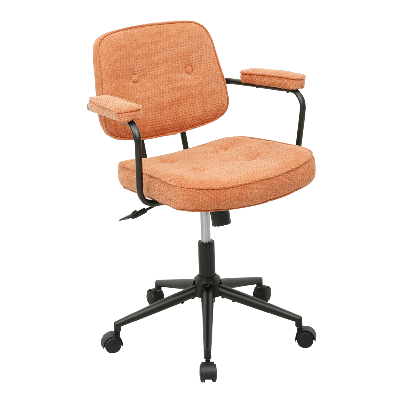 225-000091 Καρέκλα γραφείου Leberta pakoworld terracotta ύφασμα 64x63,5x86-96εκ - Image 1