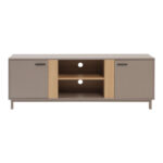 Έπιπλο τηλεόρασης Polenio pakoworld taupe με φυσικό 150x40x53εκ - Image 3