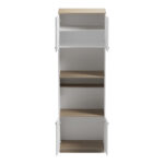 Ντουλάπα κουζίνας Rowan pakoworld σε λευκή-sonoma απόχρωση 60x42x182εκ - Image 3