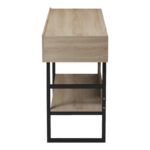 Κονσόλα Vien pakoworld σε sonoma-μαύρη απόχρωση 139x43x75.5εκ - Image 2