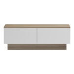 Τραπέζι σαλονιού Winey pakoworld σε sonoma-λευκή απόχρωση 90x60x31.5εκ - Image 4