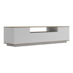 Έπιπλο τηλεόρασης Winey pakoworld σε sonoma-λευκή απόχρωση 180x44.5x44.5εκ - Image 3