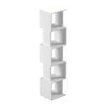 Βιβλιοθήκη Cubik pakoworld λευκό 35x30x161εκ - Image 5