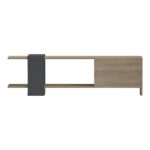 Έπιπλο τηλεόρασης Standi pakoworld σε sonoma-ανθρακί 120x25x36.8εκ - Image 6
