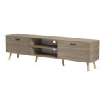 Έπιπλο τηλεόρασης Gorna pakoworld sonoma 180x35x48.6εκ - Image 5