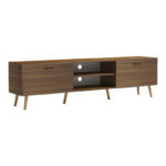 Έπιπλο τηλεόρασης Gorna pakoworld καρυδί 180x35x48.6εκ - Image 3
