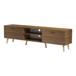 Έπιπλο τηλεόρασης Gorna pakoworld καρυδί 180x35x48.6εκ - Image 5