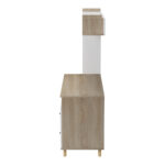 Σύνθεση γραφείου Kontor pakoworld sonoma-λευκό 160x50x158,2εκ - Image 6